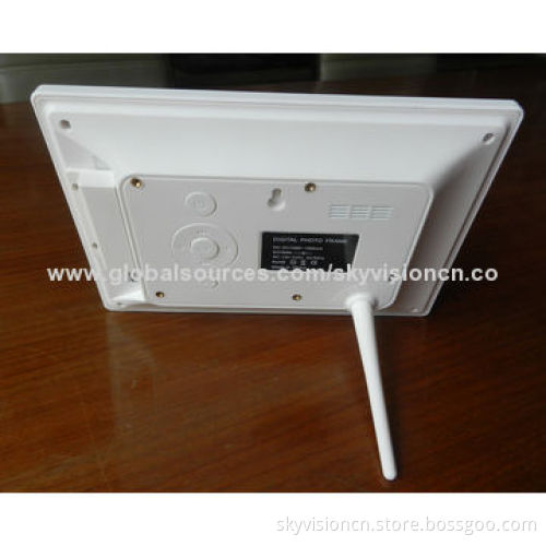 Digital photo frame with color-full panel with motion sensor